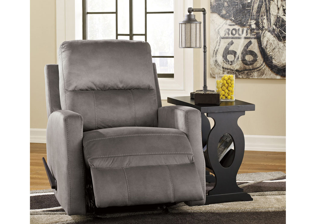 Karrabin Slate Glider Recliner,Signature Design by Ashley