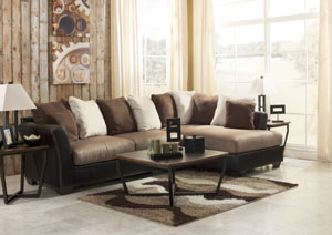 Masoli Mocha Right Facing Chaise Sectional,Benchcraft