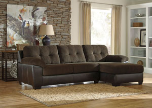 Vanleer Chocolate Right Facing Chaise End Sectional,Benchcraft