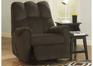 Raulo Chocolate Rocker Recliner,Signature Design by Ashley