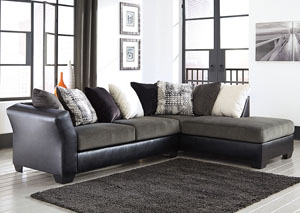 Armant Ebony Sofa w/ Right Facing Corner Chaise,Signature Design by Ashley