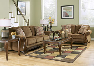 Montgomery Mocha Sofa & Loveseat,Signature Design by Ashley