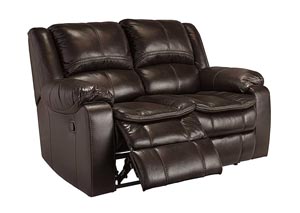 Long Knight Brown Reclining Loveseat,Signature Design by Ashley