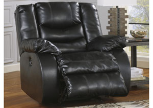 Linebacker DuraBlend Black Rocker Recliner,Benchcraft