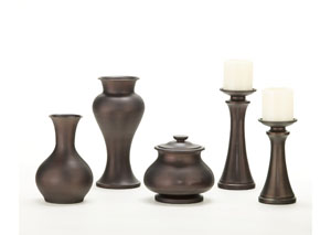 Brown Nidra 5-Piece Accessory Set,Signature Design by Ashley