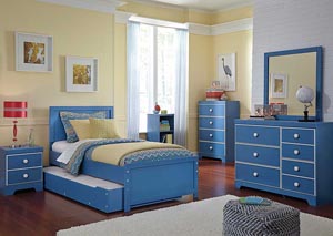 Bronilly Twin Trundle Bed, Dresser & Mirror