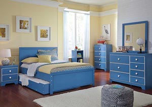 Bronilly Full Trundle Bed, Dresser & Mirror