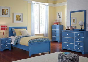 Bronilly Twin Panel Bed, Dresser & Mirror