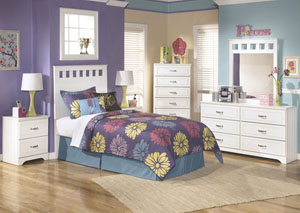 Lulu Twin Panel Headboard, Dresser & Mirror