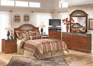 Fairbrooks Estate Queen Panel Headboard, Dresser & Mirror