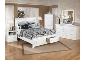 Bostwick Shoals Queen Storage Platform Bed, Dresser & Mirror