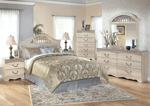 Catalina Queen Panel Headboard, Dresser & Mirror