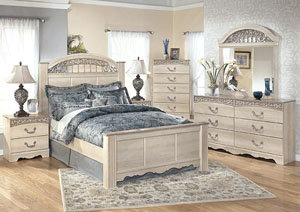 Catalina Queen Poster Bed, Dresser & Mirror