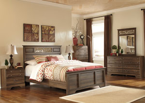 Allymore Queen Panel Bed, Dresser & Mirror