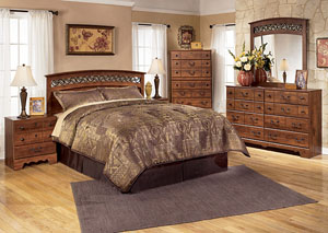 Timberline Queen/Full Panel Headboard, Dresser & Mirror