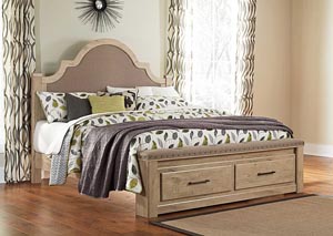 Annilynn King Upholstered Storage Bed