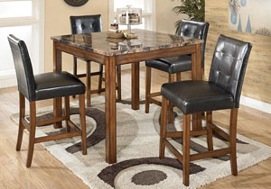 Theo 5 Piece Counter Height Dining Set,Signature Design by Ashley