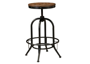 Pinnadel Light Brown Tall Swivel Stool (Set of 2),Signature Design by Ashley