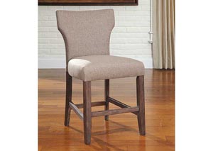 Glosco Upholstered Barstool (Set of 2),Signature Design by Ashley