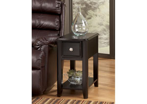 Almost Black Finish Chair Side End Table,Signature Design by Ashley