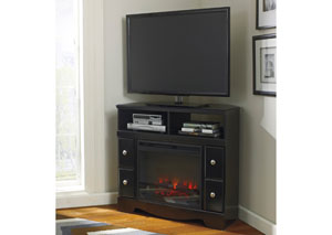 Shay Corner TV Stand w/ LED Fireplace,Signature Design by Ashley