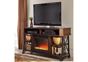 Vinasville Large TV Stand w/ LED Fireplace Insert,Signature Design by Ashley