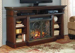 Alymere Extra Large TV Stand w/ LED Fireplace Insert,Signature Design by Ashley