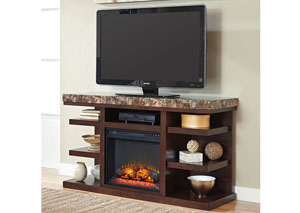 Kraleene Large TV Stand w/ LED Fireplace Insert,Signature Design by Ashley