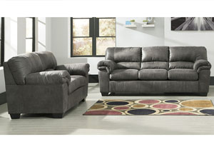 Bladen Slate Sofa and Loveseat