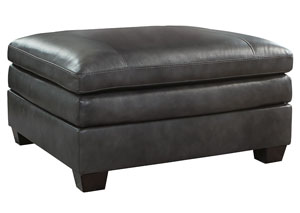 Gleason Charcoal Oversized Accent Ottoman