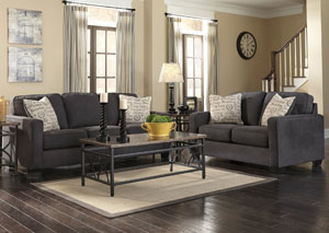 Alenya Charcoal Sofa & Loveseat