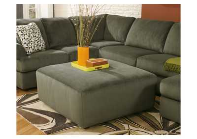 Jessa Place Pewter Oversized Accent Ottoman