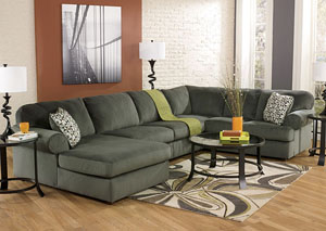 Jessa Place Pewter Left Facing Chaise Sectional