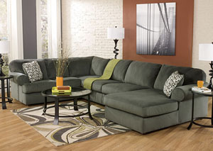 Jessa Place Pewter Right Facing Chaise Sectional