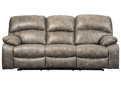 Dunwell Driftwood Power Recliner Sofa w/Adjustable Headrest