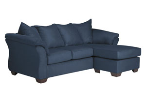 Darcy Blue Sofa Chaise