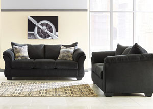 Darcy Black Sofa & Loveseat