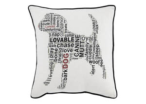 Beals White/Black Pillow