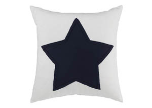 Gilead White/Navy Pillow