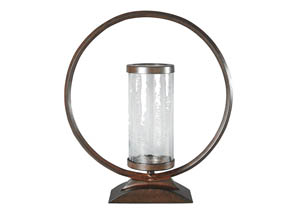 Obelia Bronze Finish Candle Holder