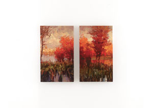 Red, Orange, Green & Blue Andie Wall Art Set (Set of 2)