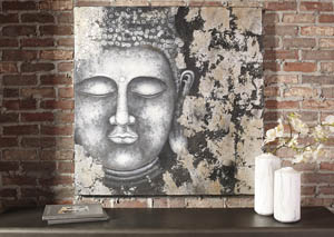 Donar Black/Silver Finish Wall Art