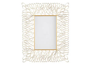 Ogdon Antique Gold Finish Accent Mirror