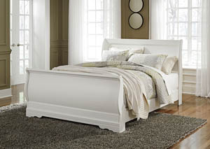 Anarasia White Queen Sleigh Bed