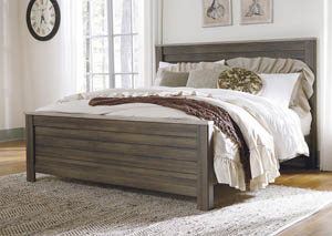 Birmington Brown California King Panel Bed