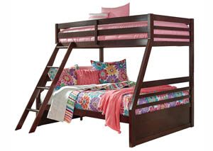 Halanton Dark Brown Twin/Full Bunkbed