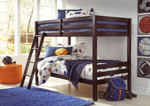 Halanton Dark Brown Twin/Twin Bunkbed