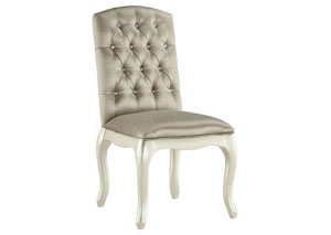 Cassimore Pearl Silver Upholstered Chair