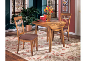 Berringer Round Drop Leaf Table w/2 Chairs