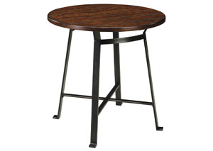 Challiman Rustic Brown Round Bar Table